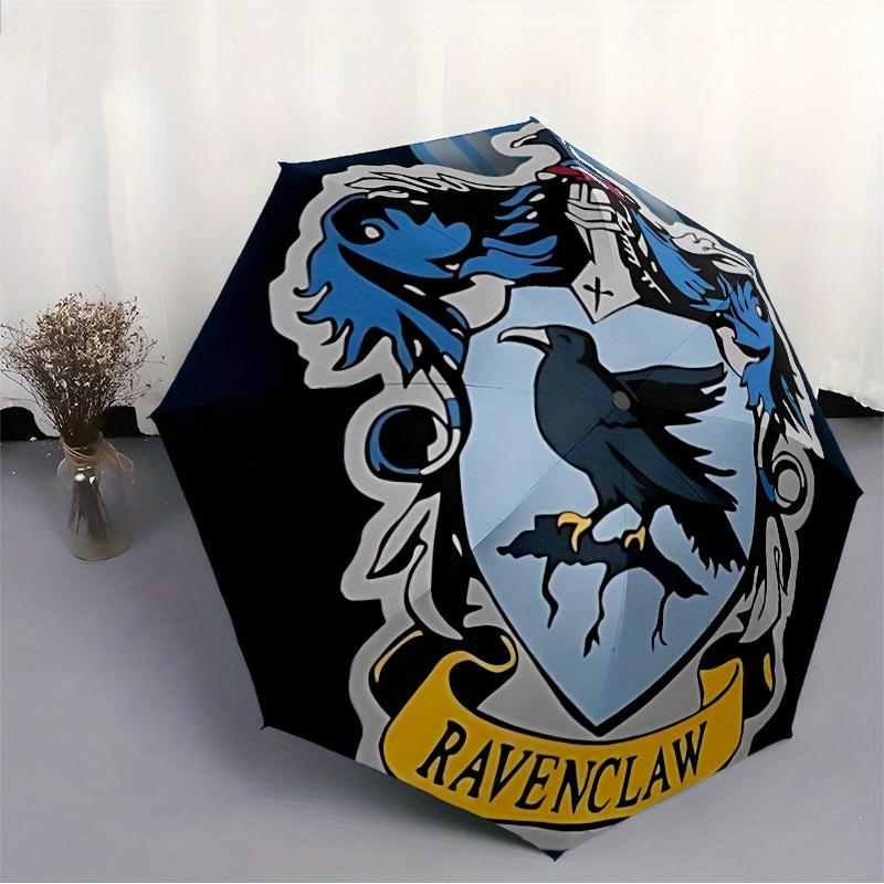 1pc Ravenclaw Crest Automatic Umbrella - 8-Rib Foldable Design, Outdoor Adventures, and Family Celebrations, Durable Canopy Material yy250827201