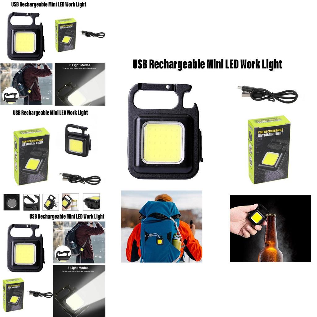 Compact Aluminum Alloy Flashlight Portable Keychain Light With Rechargeable Battery Super Bright Led Characters)