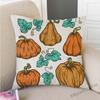 Gold Autumn Fall Pumpkin Harvest Art Thanksgiving Day Decoration Throw Pillow Car Pillow Case Cotton Linen Sofa Cushion Covers