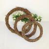 10cm/15cm/20cm Artificial Vine Frame Home Wedding Frstival Christmas Outdoor Garden Decora DIY Gift Wreath Hanging Ornament Prop