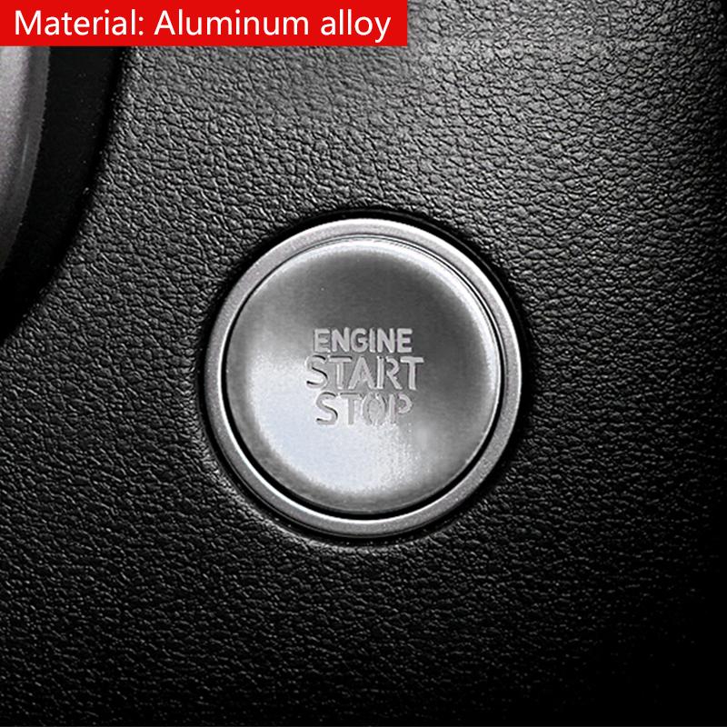 Car One-click Start Stop Button Protective 3d Engine Ignition Panel Trim For Hyundai Tucson Nx4    Hybrid N Line
