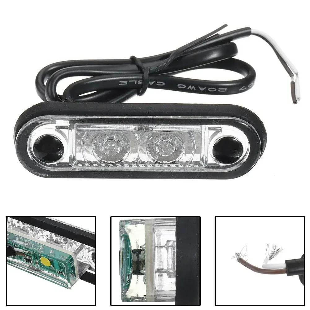12V/24V LED Side Marker Light Waterproof Clearance Rear Tail Brake Indicator Turn Signal Lamps Truck Trailer Lights