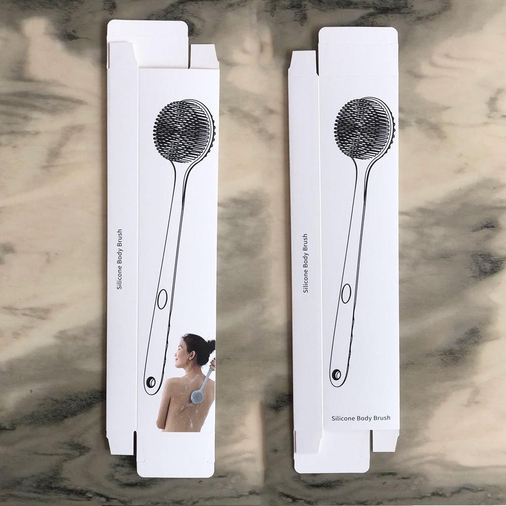 Silicone Long-Handle Exfoliating Shower Brush & Back Scrubber
