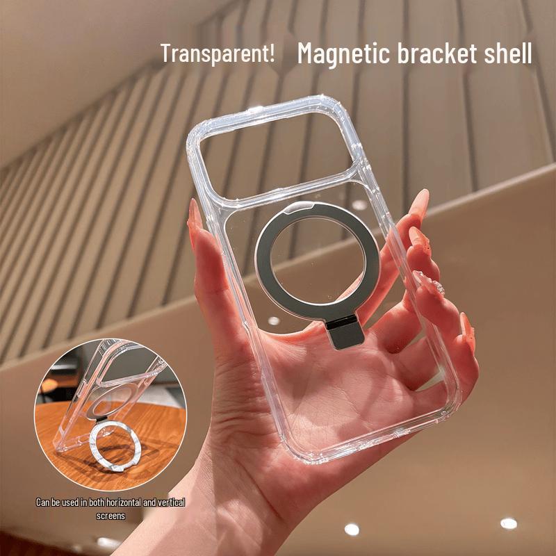 WITGOER iPhone 17 Pro Magnetic Stand Transparent Shockproof Case iPhone 17 Pro