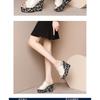 2025 Fashion Summer New Arrival Leopard Print Wedge Strappy Sandals Women's Sensual Glossy Fashion Trendy Shoes