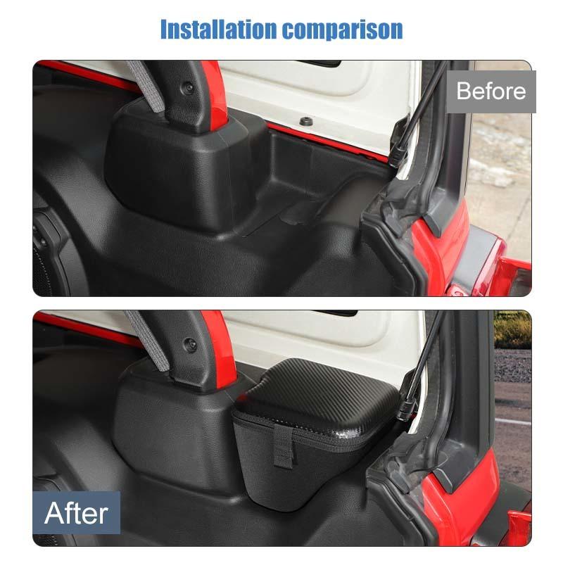 Trunk Side Storage Box Organizer Container For Jeep Wrangler JL 2024 Up Stowing Tidying Accessories