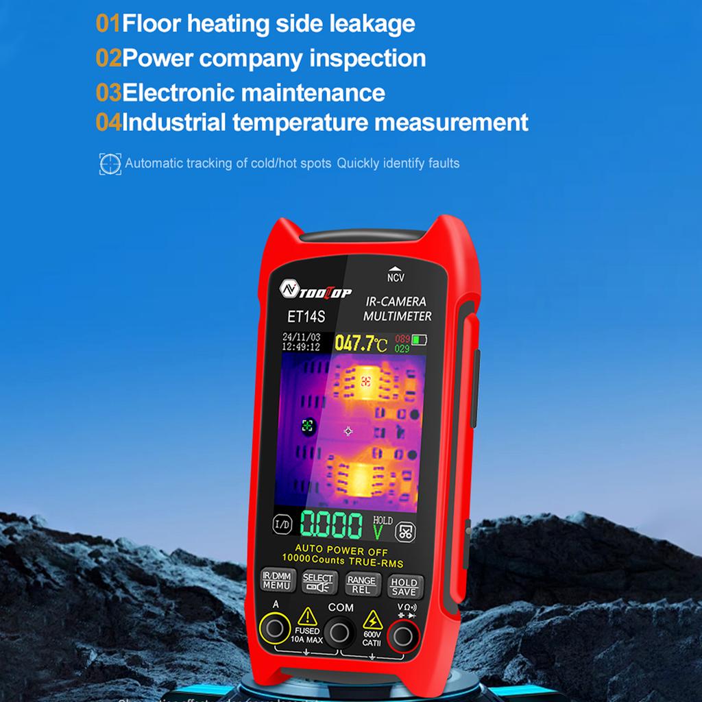 Thermal Imaging Multimeter 2-in-1 Multimeter 240 * 240 Resolution 2.8inch Touch Screen 25Hz