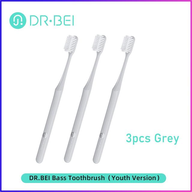 Dr Bei Toothbrush Youth Version 2 Colors Gum Care Daily Cleaning Oral Care Soft Bristle Better Cleaning Toothbrush For Adults
