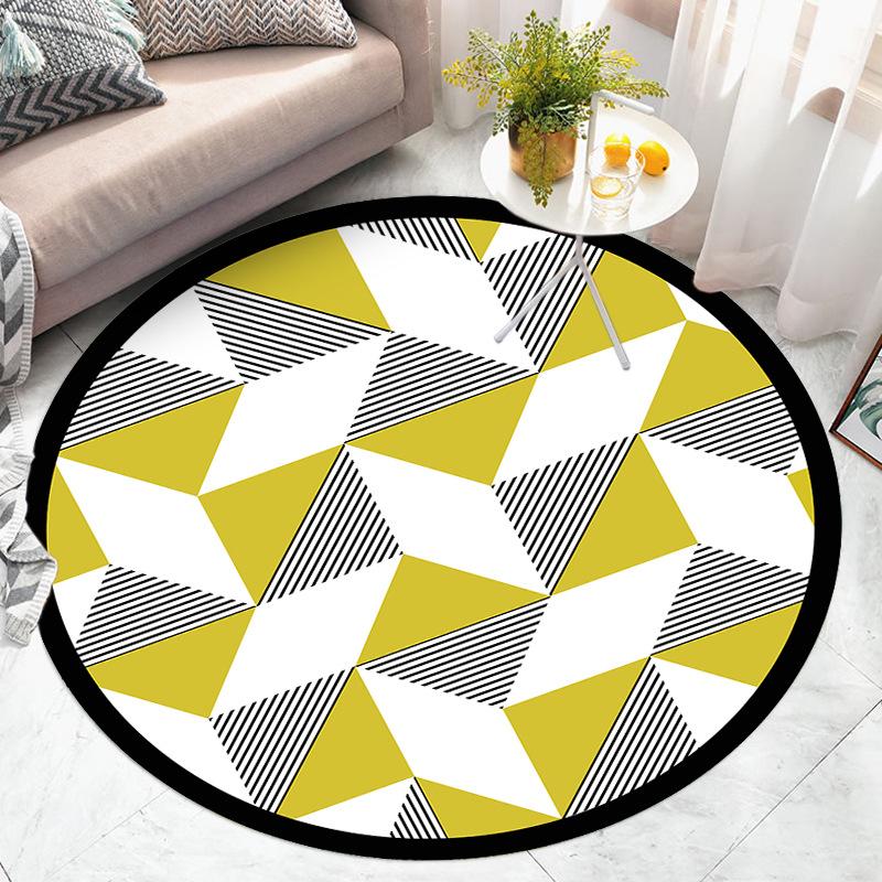 Geometry Pattern Rug Round Rug Living Room Home Decor Children Room Rugs for Living Room