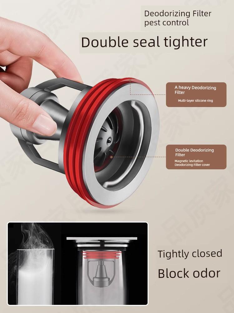 Italian Floor Drain Odor Preventer Bathroom Sewer Anti-Odor Handy Gadget Toilet Anti-Odor Inner Core Deodorant Sealing Cover