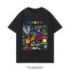 New men's and women's tour short-sleeved clothing, trendy rock T-shirt 2025 summer Coldplay Band pure cotton T-shirt