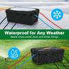 Außenverteilerkasten (12,5x8,5x5 Zoll), IP54 Wasserdichte Außensteckdosen-Verlängerungskabelabdeckung Wetterfest, Schützt Steckdose, Stecker, Steckdosenleiste, Zeitschaltuhr.