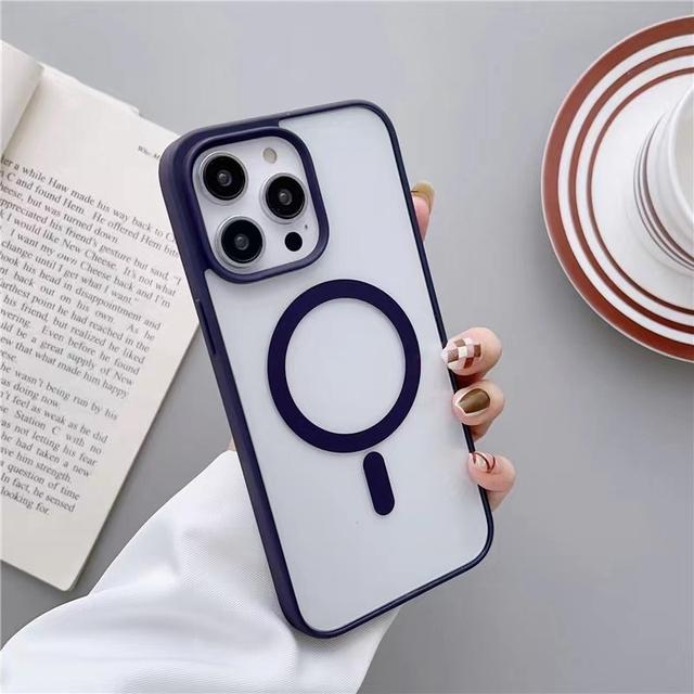 Luxuriöse transparente Magsafe-Hülle für iPhone 14 13 12 11 Pro Max X Xs Xr Max 7 8 Plus Se 2020 2022 Mini-Magnet-Stoßfängerabdeckung