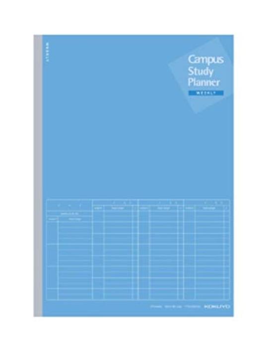 KOKUYO Campus Study Planner Weekly Ruled A5 Blue (Notebook) No-Y82MW-B 5-Pack