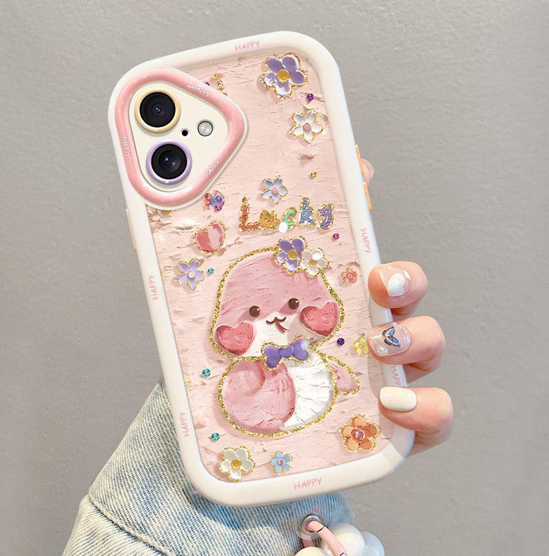 For iPhone 16 Plus Case Lucky Snake Pattern Design TPU+PC Protective Phone Cover
