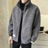 Manteau d'hiver en polaire pour homme, veste en polaire, couleur unie, ample, chaude, mode, style streetwear, vêtements polaires