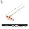 Outdoor Leaf Rake with Wooden Handle