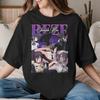Vintage Chainsawunisexs Anime Tshirts Unisex Unisex Crew Neck Cotton T Shirt Reze Short Sleeve Tees Graphic Printed Clothing