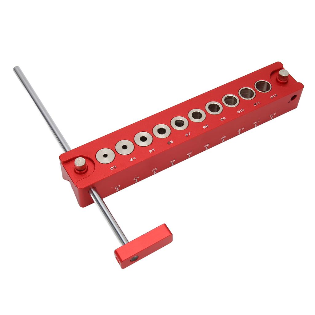 Bohrlochlehre Holzdübel Lochstanze Locator 10 in 1 45 Grad 90 Grad Aluminiumlegierung Bohrhilfe für Holzbearbeitung