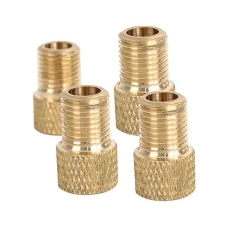 

4 шт. F/V к A/V адаптер клапана Велосипедный переходник клапана Presta к Schrader Золотой адаптер французского клапана для велосипедной шины Велосипедные аксессуары