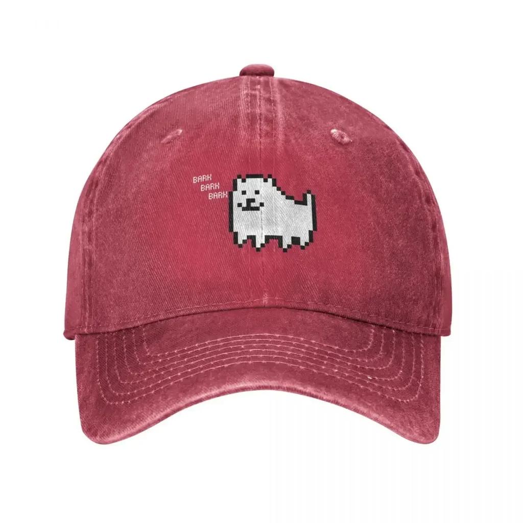 Undertale Annoying Dog Baseball Caps Vintage Distressed Cotton Video Game Snapback Hat for Men Women Outdoor Summer Hats Cap