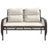 4 Piece Garden Sofa Set with Cushions Brown Poly Rattan