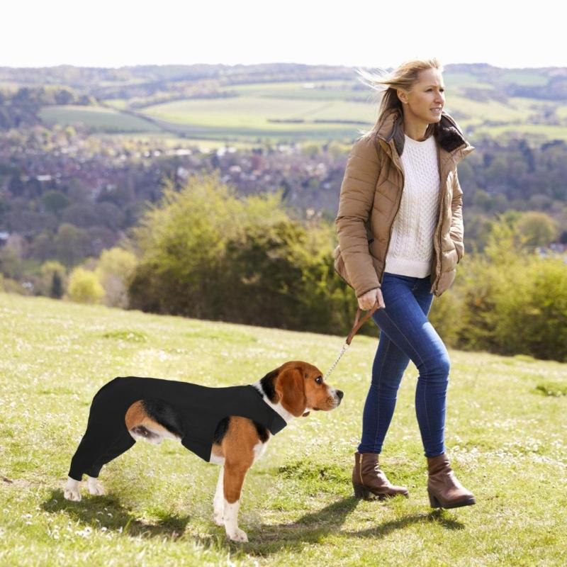 

Чехол на задние лапы собаки, сохраняет тепло, предотвращает растяжения, защищает локти собаки, кронштейн M чёрный