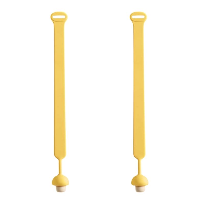 2Pack Mushroom Design Toilet Seat Lifter Hygienic Silicones Lid Handle For Easy Sanitary Operations жёлтый