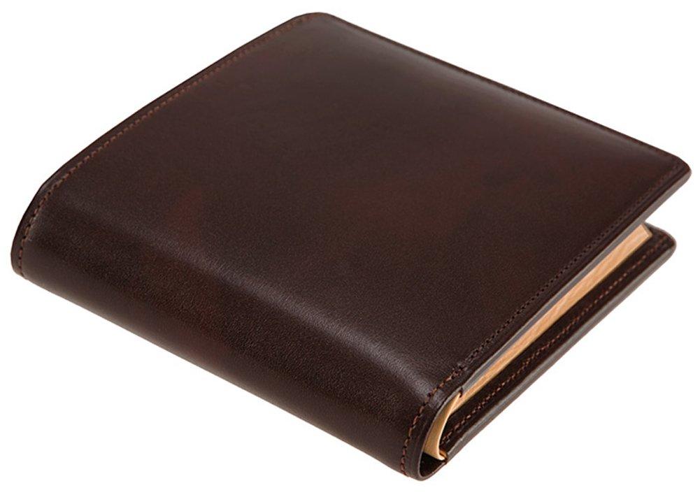 

Кошелек-монетница и бумажник Shirasagi Leather 8222 [CYPRUS] Двухскладной (с отсеком) (Шоколад) шоколадный