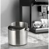 Espresso Knock Box Barista Style Stainless Steel Coffee Grounds Knock Box With Removable Knock Bar and Non-Slip Rubber Base