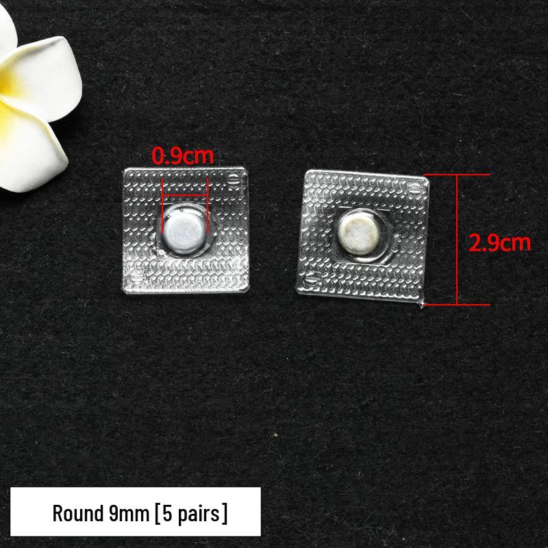 Snap-On No-Sew Magnetic Button Clasp for Bags & Clothes
