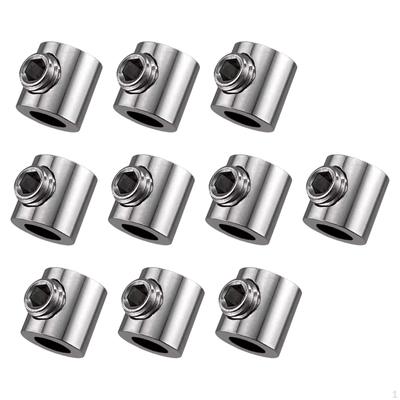 10Pcs Wire Rope Clamps Clip for Fixing Brackets, Photos Versatile Accessory Lock Cable