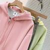 Multi Colored Hooded Women's Fleece Hoodie Autumn Winter Velvet Hoodies & Sweatshirts Casual American Retro Jacket Trend