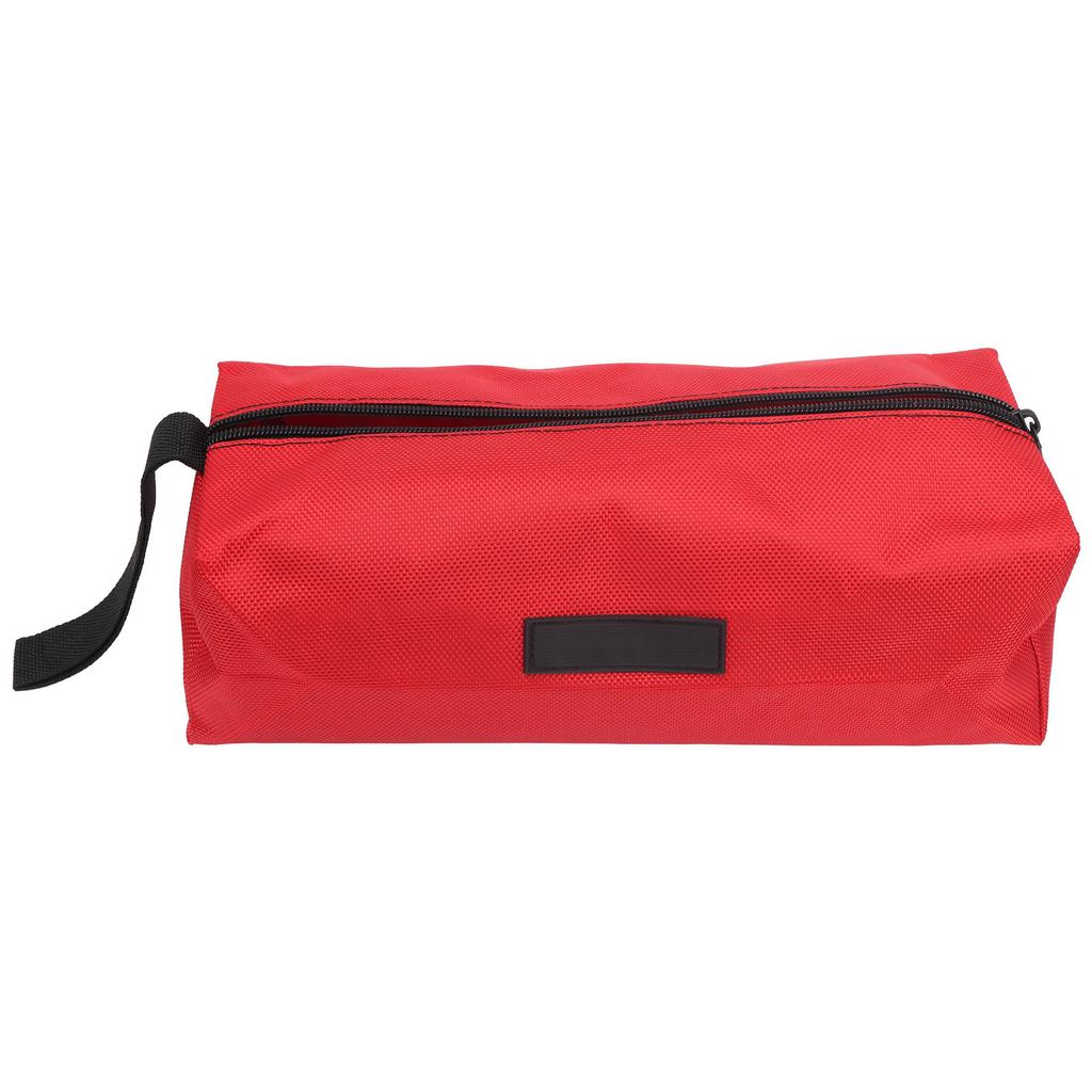 Tool Bag MultiPurpose Thick Electrician Portable Waterproof 1680D Oxford Cloth L(Red )
