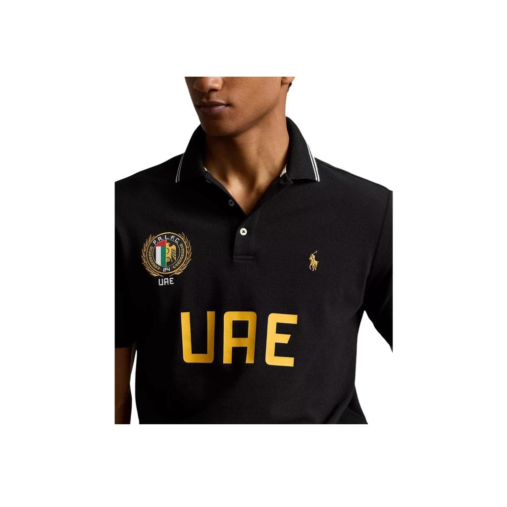 Polo Ralph Lauren Logo Lettera Manica Corta Polo Uomo top Nero 710944672-001