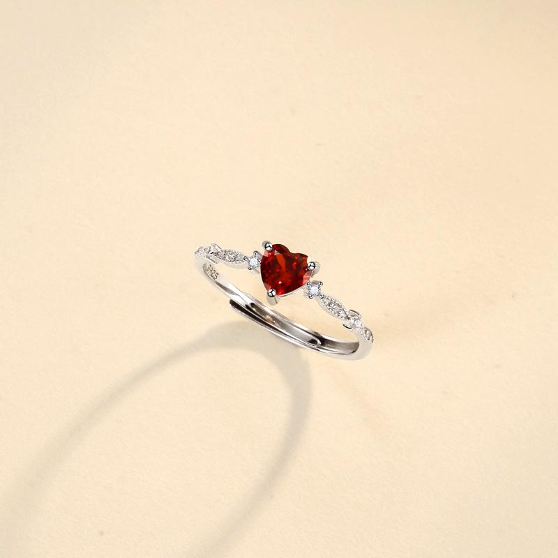 Love Ruby Korean Version of Personalized Index Finger Ring Design Sense Niche Simple Cold Wind Ring Women