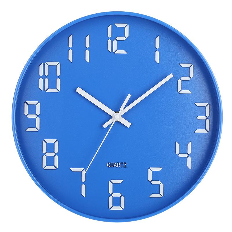 

Бесшумные настенные часы 30 см (12 дюймов), креативные и модные, трехмерные цифровые минималистичные часы для дома, гостиной
