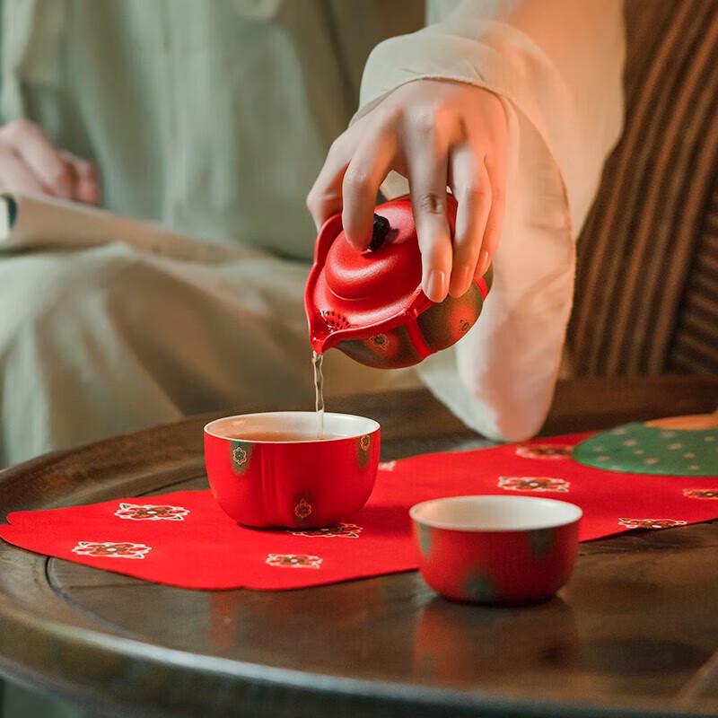 Wanqian Tang Palace Night Banquet Portable Ceramic Travel Tea Set