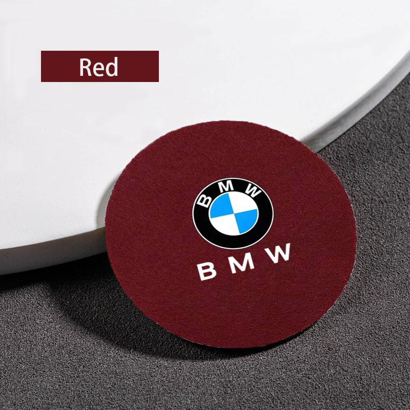 MLKQ6 Car Coaster Water Cup Bottle Holder Anti-slip Pad Mat Decoration For BMW e46 e90 e60 f30 f10 e39 f20 e36 g20 g30 e87 Accessories