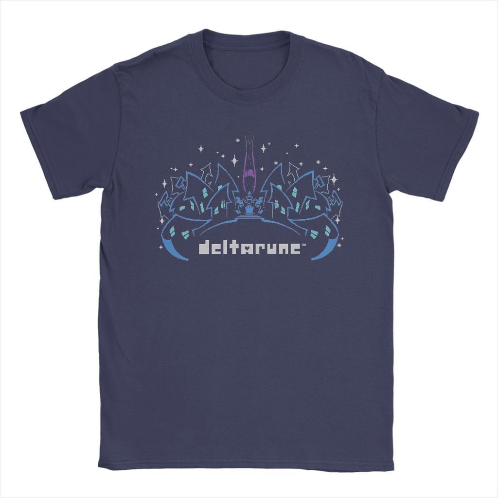 Unisex TShirt Deltarune Funny Pure Cotton Tee Shirt Short Sleeve T Shirts Crewneck Clothing Graphic