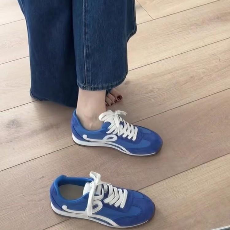 

Fashion Women Flat Bottom Casual Lightweight Breathable Classic Jogging Sneakers Vulcanize Walking Shoes Female Outdoor Trainers 35 синий