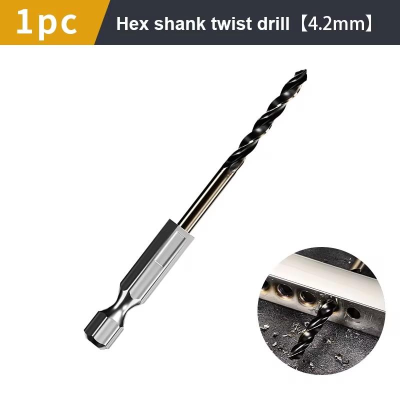1,5-7,5 mm Sexkantsfäste Spiralborr Trä Metall Hålborr Kärnborrverktyg Koboltkarbidspets Plattborr HSS