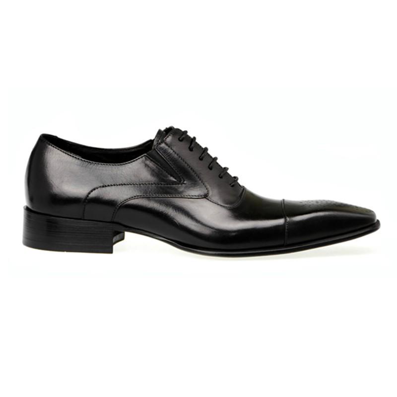 Plus Size 38-46 47 48 Black Brown Men's Business Casual Leather Shoes Classic Design Square Toe Lace Up Men's Formal Dress Shoes