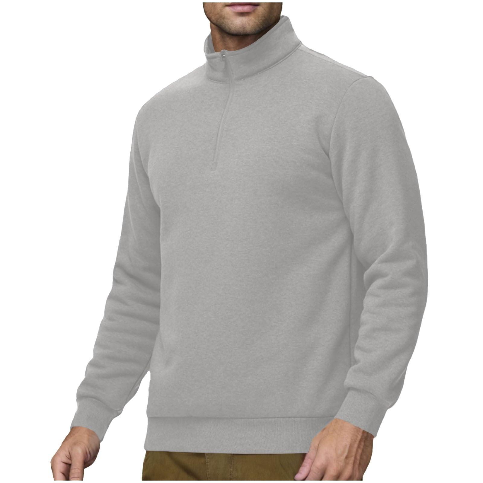 

Sweatshirts For Men Long Sleeve Fleece Casual Fuzzy Hooded Pullover Warm Winter M
