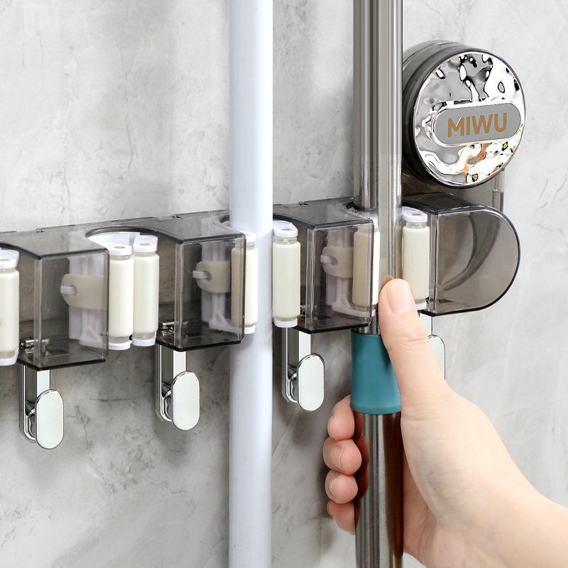 Mop Clamp, Suction Cup Mop Clamp, Non-drilling Mop Clamp, Mop Clamp, Suction Cup Hook, Bathroom Sticky Hook Storage Wonder