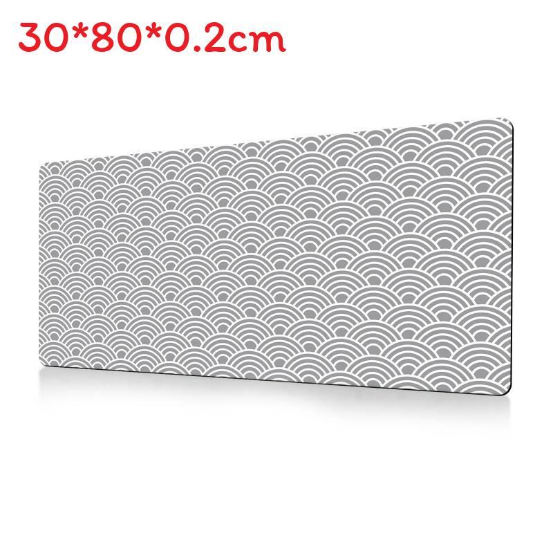 Ofis Masası Konforu İçin Kaymaz Yüzeyli Soyut Akışkan Büyük Mouse Pad