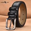 Herren Ledergürtel Business Herren Leder Casual Dornschließe Gürtel