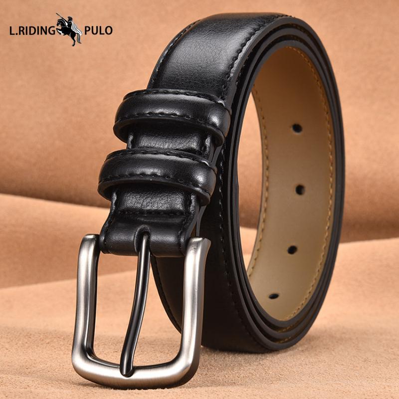 Men's Leather Belt Business Men's Leather Casual Pin Buckle Belt