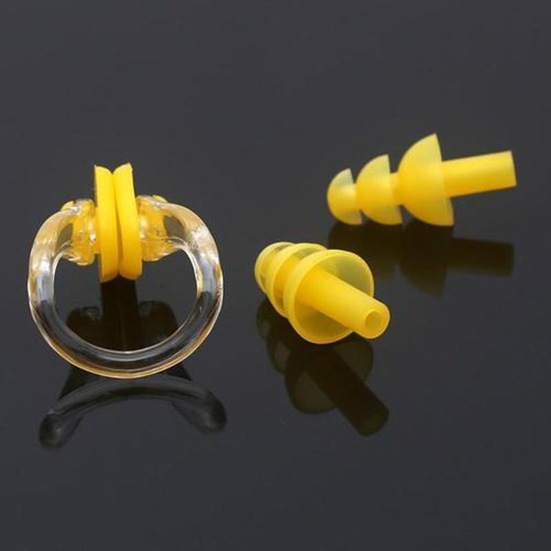 Unisex Nose Clip Earplugs Waterproof Swimming Nose Clip Earplugs Set Surfing Diving Swimming Accessories Swimming Supplies