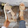 New Woman Wedge Sandals Elegant Platform Sandals Women Summer Peep Toe High Heels Shoes for Women Sandalias De Mujer